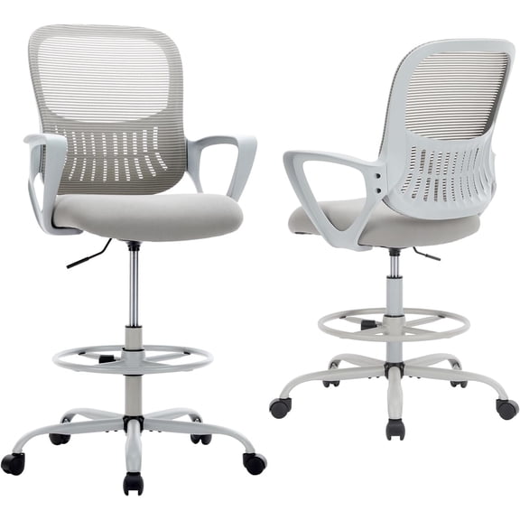Ergonomic Drafting Chair, Tall Office Chair for Standing Desk,1 Count
