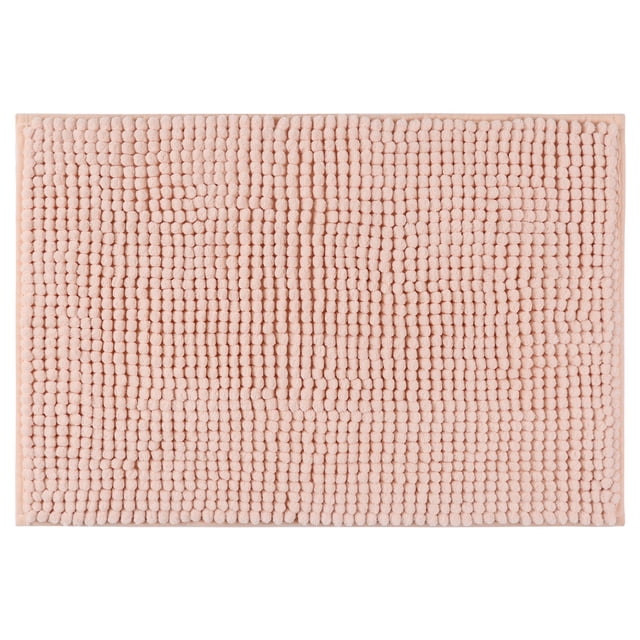 Alfombrillas de baño REGALWOVEN, suaves y esponjosas, tapetes de baño antideslizantes, extra gruesos de microfibra, rosa 20" x 32"