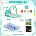 thumbnail image 6 of WonderStone 2 in 1 Baby Gym Playmat, Tummy Time Water Mat with 2 Cloth Books/ 5 Infant Sensory Baby Toys & Play Piano, Boys and Girls Newborn Baby Gift 0-12 Month (Green), 6 of 10