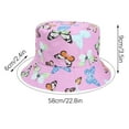 thumbnail image 3 of Xfvqtps Womens Bucket Hat Summer Sun Protection Fashion Butterfly Print UV Protection Sunshade Outdoor Beach Sun Hat Fisherman Cap Purple, 3 of 7