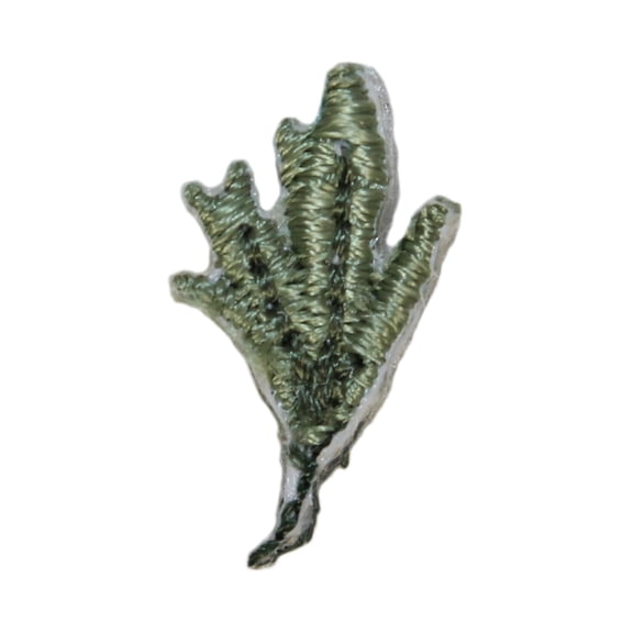 ID 1428 Lot of 3 Tiny Tree Branch Patch Bush Leaves Embroidered Iron On Applique