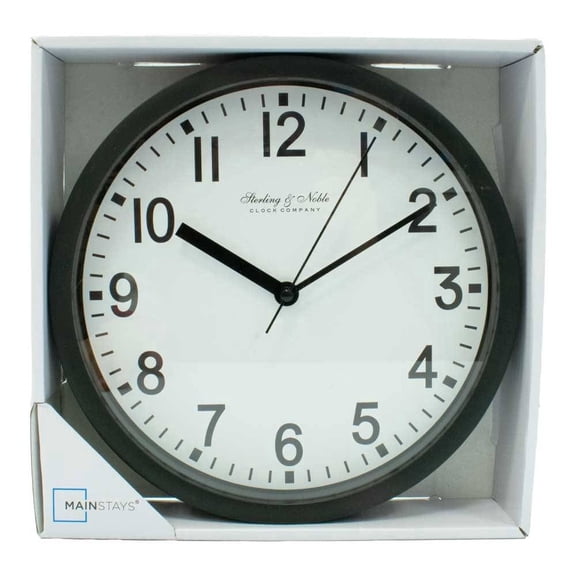 Reloj de Pared Mainstays Circular Negro