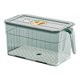 thumbnail image 3 of Contenedor hermético para almacenar alimentos con organizador de congelador de plástico H le, caja bento para despensa de cocina, refrigerador, estante de armario, pieza única, transparente, apilable, 3 of 6