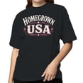 thumbnail image 2 of Smartprints Homegrown Usa Women's T-Shirt Black, Cotton, S, 2 of 4