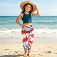thumbnail image 6 of BLTIBY Beach Cover Ups Skirts for Girls Long Sarong Wraps Skirt Lightweight Swimsuit Coverup Skirt Stylish Bikini Cover Up Red Free Size, 6 of 9