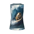 thumbnail image 5 of Lsque Surfing Guinea Pig Printed Workout Tank Tops for Women, Athletic Sports Tank Tops, Compression Sleeveless Dry Fit Shirts,Sleeveless Yoga Shirt-Small, 5 of 9