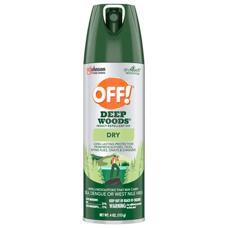 OFF! Deep Woods Long Lasting Prote Countion 25% Deet Inse Count Repellent VIII Aerosol, 4 oz