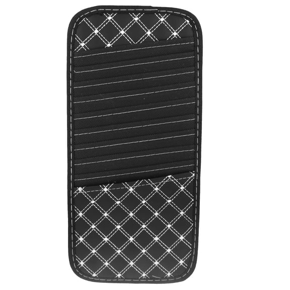 Unique Bargains Black 10 Disc CD DVD Holder Storage for Car Sun Visor