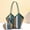 Navy, variant on Womens Bag Casual Striped Large Capacity Versatile Color Blocked Trendy And Atmospheric Handbag Versatile, Red