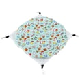 thumbnail image 4 of Small Animals Hanging Bed, Comfortable Material Small Pet Cage Hammock Multifunctional Hammock Wide Applications  For Guinea Pigs Cartoon Green, 4 of 8