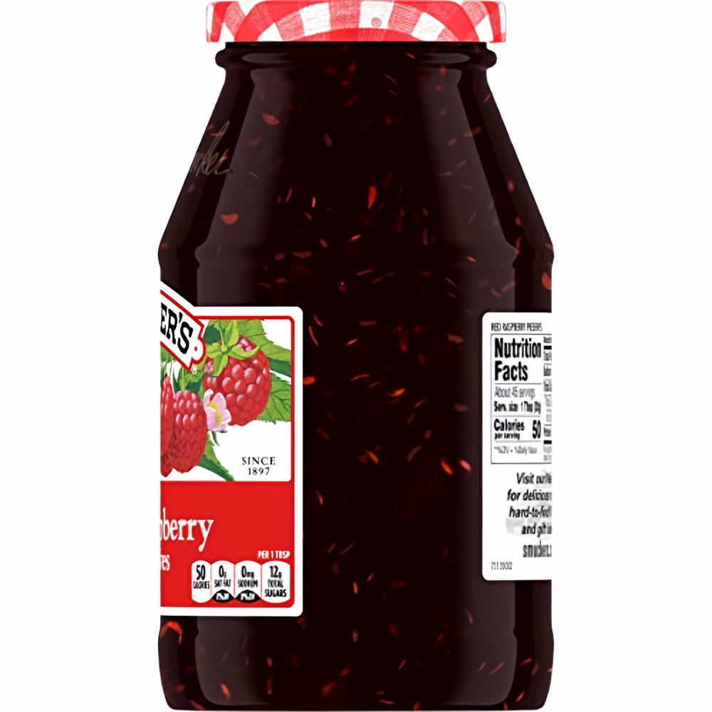 Smucker's Red Raspberry Preserves, 32 Oz (Pack of 2)