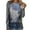 Navy, variant on WREESH Womens Fashion T-Shirts Ladies Round Neck Loose Tops Casual Print T-Shirts Long Sleeve Blouse Pullover Navy