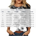 thumbnail image 4 of DDAPJ pyju Womens Tops 3/4 Sleeve Shirts Round Neck Loose Casual Blouses Floral Print Tshirts Multicolor XXL, 4 of 6