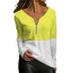 thumbnail image 3 of Gibobby Playera Termica Para Mujer Camiseta de manga larga con cremallera para mujer fina de primavera y verano（Multicolor, L), 3 of 4