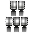thumbnail image 2 of 5pcs Twist Combs Ergonomic Perm Curling Hair Dreadlocks Twist Combs for Men Hair Styling, 2 of 5