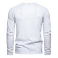 thumbnail image 5 of Mens Golf Shirts Fashion Leisure Button Pullover Long Sleeved Mens Dry Fit Clothes,White,XL, 5 of 6
