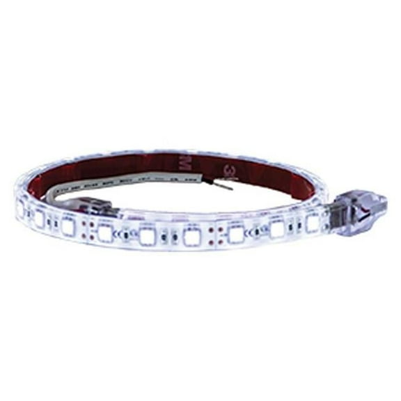 Buyers 5621928 18 Inch 27-LED Strip Light with 3M Adhesive Back, Clear and Cool