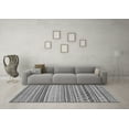 thumbnail image 3 of Ahgly Company Indoor Square Abstract Gray Modern Area Rugs, 4' Square, 3 of 4