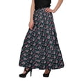thumbnail image 4 of Moomaya Printed Flared Skirts For Women Long Length Casual Wear Summer Clothing, 4 of 6