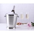 thumbnail image 5 of Sol Living Double Walled Stainless Steel Champagne Bucket - 8' x 11' Ribber Stainless Steel, 5 of 5