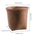 Caihaooo Can Basket Woven Waste Wastebasket Garbage Rattan Bedroom