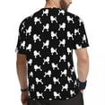 thumbnail image 3 of T Shirt For Men Cute Dog Print Standard Poodle Silhouette Novelty Sportswear Quick Dry Tops Summer R, 3 of 7