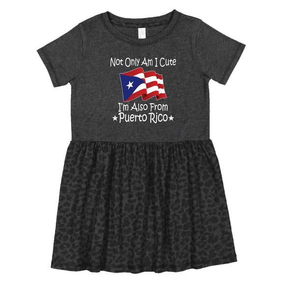 Inktastic Cute Puerto Rico Pride Girls Toddler Dress