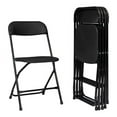 thumbnail image 6 of Cterwk 4pcs Classic Garden Plastic Folding Chair, Black, 6 of 7