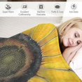 thumbnail image 3 of Chilfamy Sunflower Blanket Super Soft Flannel  Throw Blankets Fall Farm Flower Black White Buffalo Plaid Blanket Lightweight Cozy Warm Fuzzy  Blankets for Couch Bed Sofa 50x60inch, 3 of 6