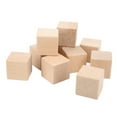 thumbnail image 2 of Unfinished Wooden Blocks, Uniform Size Wood Square Cubes   No Sanding  For Home Decoration For Crafting, 2 of 8