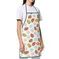 thumbnail image 3 of Fuzoiu Floral Strawberr Print Waterproof Apron, Kitchen Apron for Women Men Chef, Apron for Christmas Dinner Party Cooking Baking Crafting House Cleaning Kitchen, 3 of 7