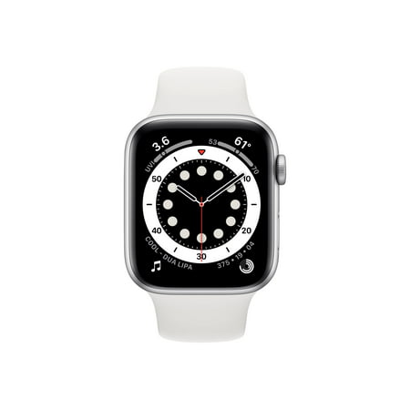 AppleWatch Series 6 (GPS, 44mm) - Silver Aluminum Case with White