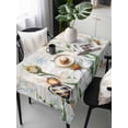 thumbnail image 6 of Summer Botanical Table Cloth, White Daisy Botanical Bee Farmhouse Waterproof Tablecloth for Rectangle Tables, Reusable Washable Fabric Table Cover for Restaurant Kitchen Dining Tables 60"x120", 6 of 6