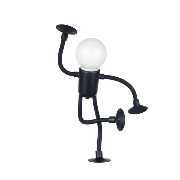 Luz nocturna divertida de deportista de forma cambiable, luces nocturnas con forma de bricolaje, lindas luces nocturnas con bombilla LED