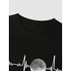 thumbnail image 5 of Men's ECG & Moon Print Cotton T-Shirt - Casual, Breathable Crew Neck Tee for Casual Attire, 5 of 6