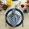 thumbnail image 5 of DII Doubleframe Indoor/Outdoor PVC Round Placemat/6, Nautical Blue, 13.75" Diameter, 5 of 5