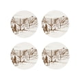 thumbnail image 2 of Balery 4 Pcs Western Desert Cowboysleather Coasters Set, Drink Table Cup Coasters For Living Room Kitchen Coffee Decor, 2 of 9