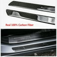 thumbnail image 2 of 2X Carbon Fiber Car Door Scuff Plate Sill Cover Panel Guard Step Protectors 60CM, 2 of 5