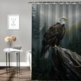 thumbnail image 2 of Orinice Eagle Forest Fog Bathroom Decor Set with Hooks, Luxurious Graphic Print Polyester Fabric Shower Curtain, 100% Polyester Washable Curtain for Bathroom 36x72, 2 of 7