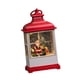 thumbnail image 5 of Linterna de nieve iluminada navideña con caja de música para decoración del hogar, linterna Musical parpadeante para dormitorio de niños y sala de est Papá Noel rojo, 5 of 8