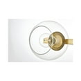 thumbnail image 4 of Living District Rogelio 2-Light Iron & Glass Bath Sconce in Brass/Clear, 4 of 5