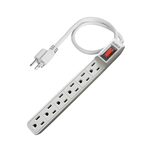Multicontacto Taika 6 Salidas 125v Protección Sobrecarga