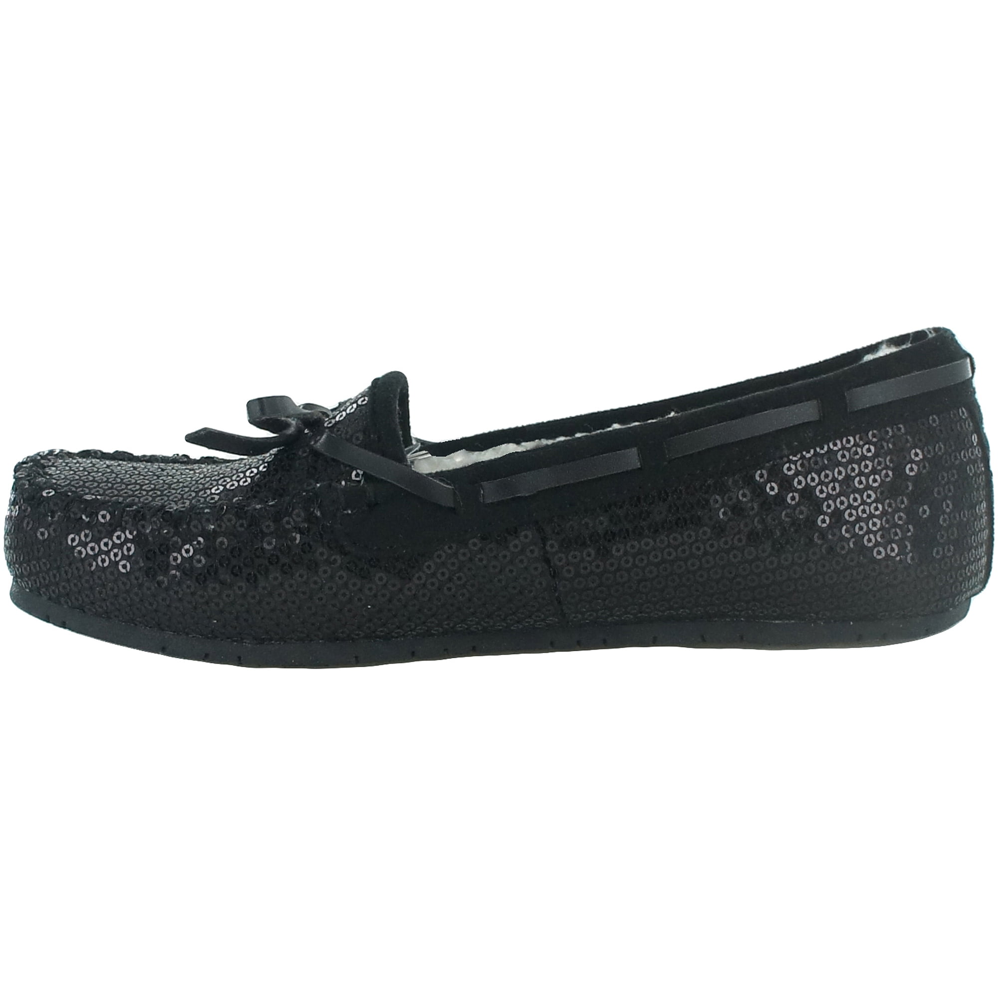 sequin moccasins womens