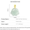 thumbnail image 2 of 14K Gold Cat Claw Jade Necklace, Natural Grade A Jade Necklace - Perfect Birthday and Mother's Day Gift for Mother, Wife and Girlfriend, 2 of 5