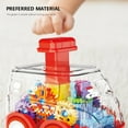 thumbnail image 4 of Holloyiver Transparent Gear Baby Toy Car, Press and Go Cartoon Toys Cars for Toddlers 1-3 Baby Toys 12-18 Months Toddler Toys, First Birthday Gifts for 1 2 3 Year Old Boys Girls, 4 of 7
