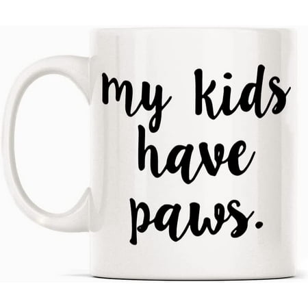 

Cat Dad Dog Mom Mug Gift White Funny Sarcasm Coffee Cup Novelty