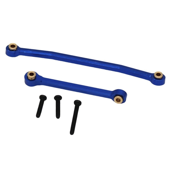 Alloy Steering Rod Tie Links, Linkage Pull Rod, Crawler Car Parts, Long and Short, /24 Car Upgrade Accessories Crawler Blue
