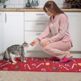 thumbnail image 3 of Red Christmas Candy Cane Pattern Kitchen Rugs Sets Of 2,Anti Fatigue Kitchen Mat Rugs Non Slip Washable,Decorative Kitchen Floor Mats for Kitchen,Sink,Laundry,17"x30"+17"x47", 3 of 7