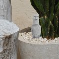 thumbnail image 2 of Estatua Moai en miniatura, decoración del hogar, acuario, paisajismo, artesanía en piedra, escultura Moai de isla, decoración de jardín, pequeña figura de piedra, 2 of 8