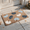 White and Blue, variant on Fall Door Mat Fall Pumpkin Rug Autumn Welcome Mat Non-Slip Faux Coir Mat Outdoor Harvest Thanksgiving Decor